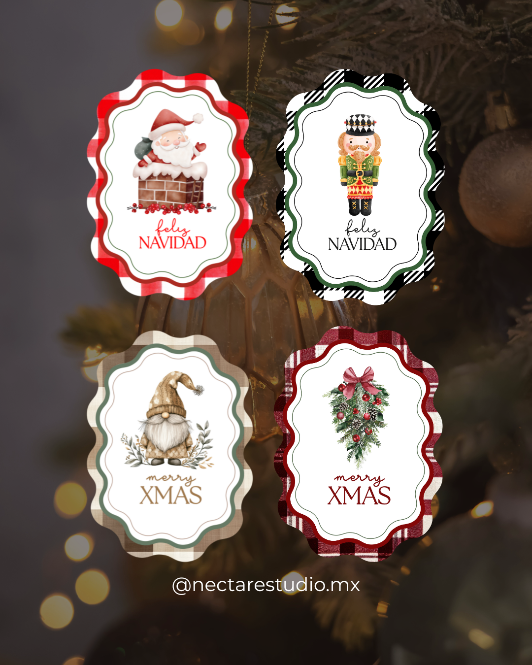 Christmas Tags -  Ondas 2