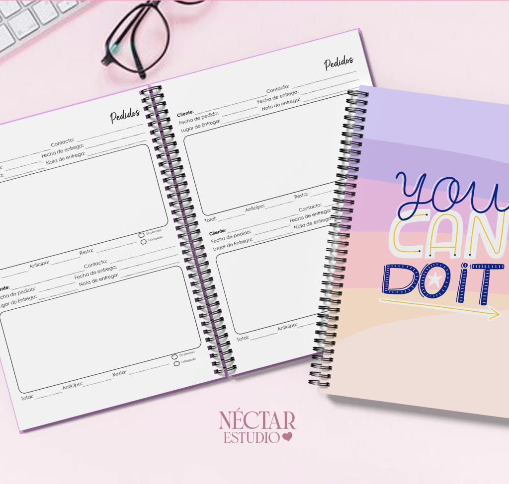 Agenda de pedidos para emprendedores