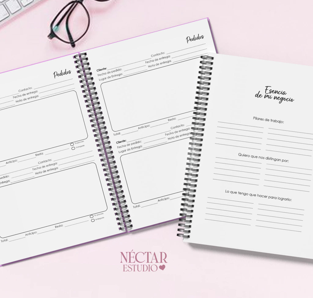 Agenda de pedidos para emprendedores
