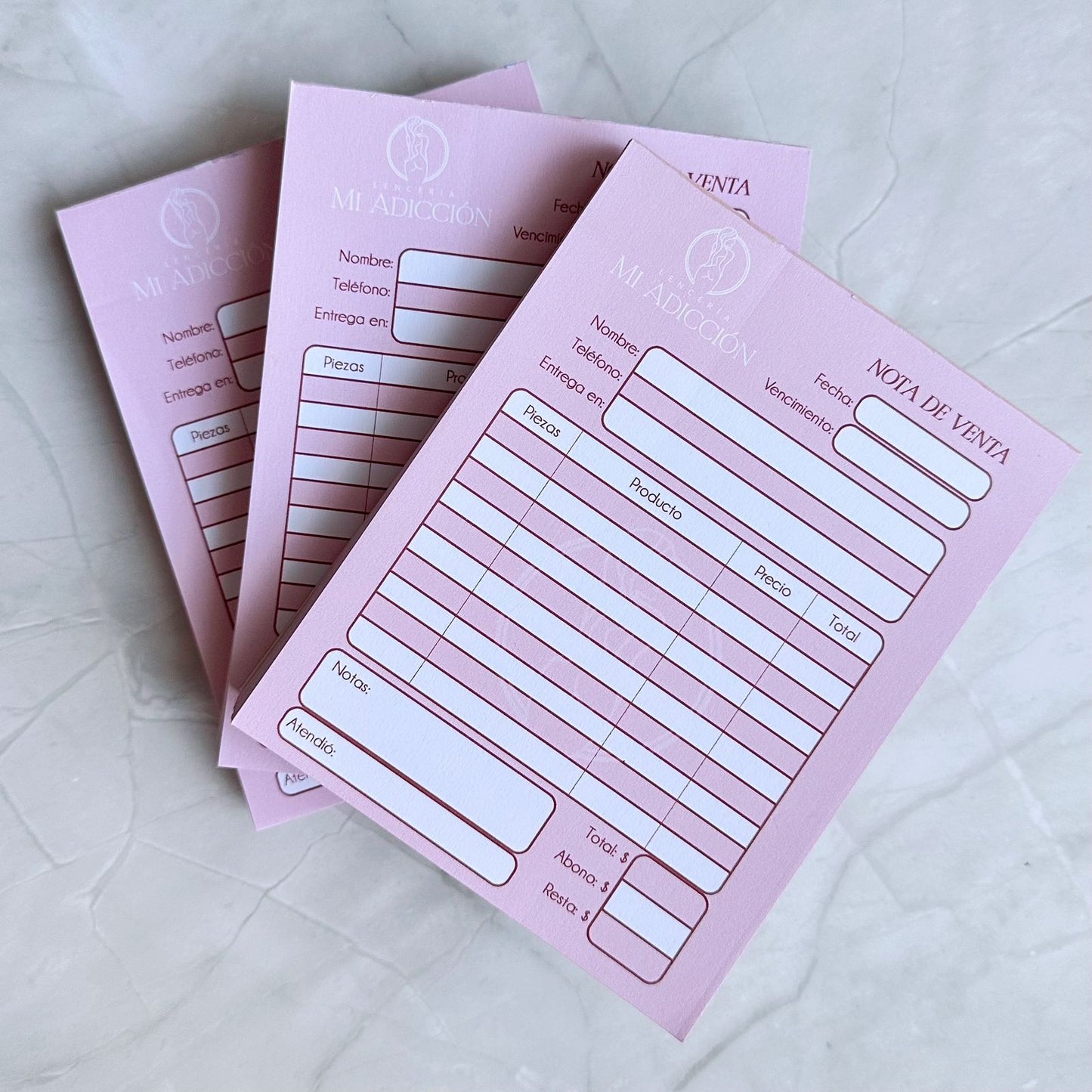 Notas de venta